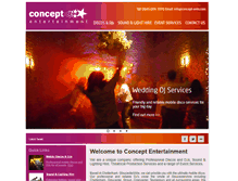 Tablet Screenshot of concept-ents.com